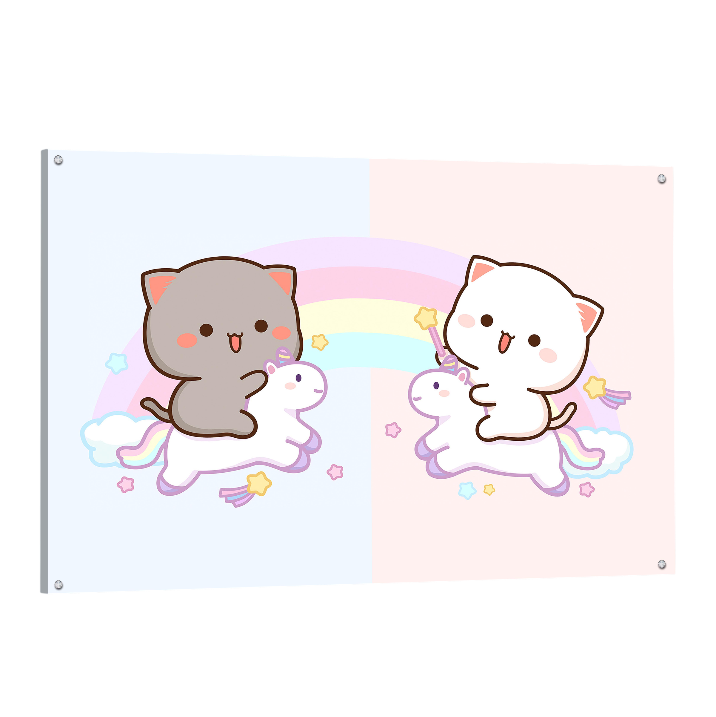 Tableau Kawaii Chatons Licornes