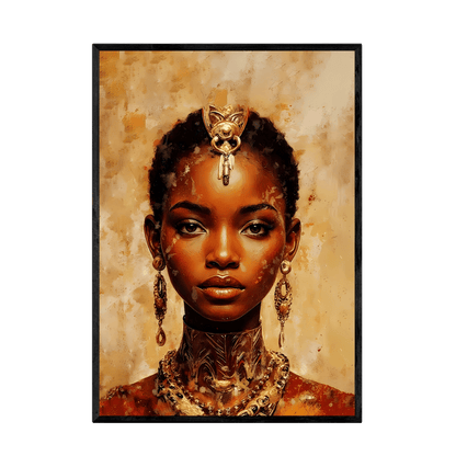 Tableau Abstrait Africain - La Maison Du Tableau