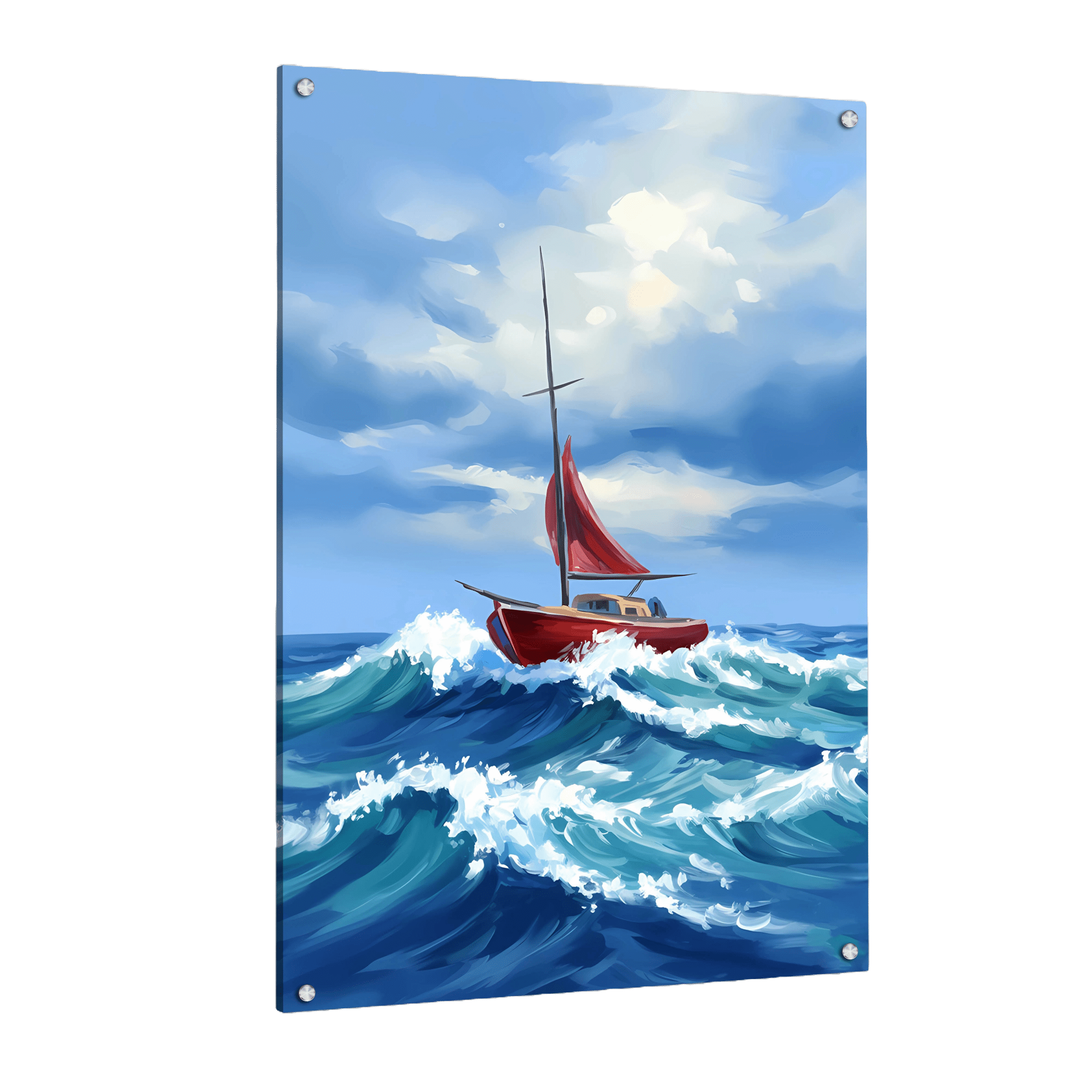 Tableau Abstrait Bateau - La Maison Du Tableau