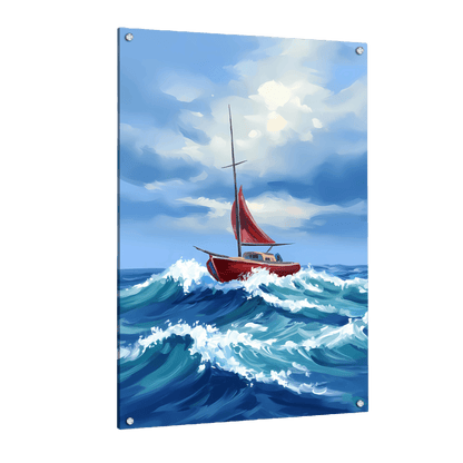 Tableau Abstrait Bateau - La Maison Du Tableau