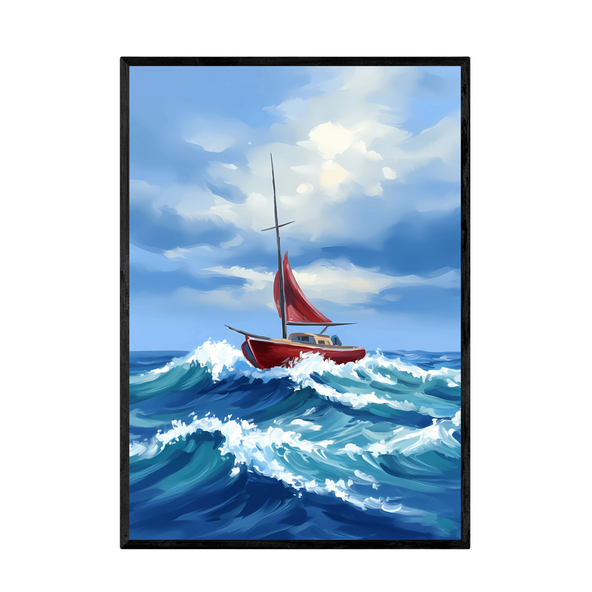 Tableau Abstrait Bateau - La Maison Du Tableau