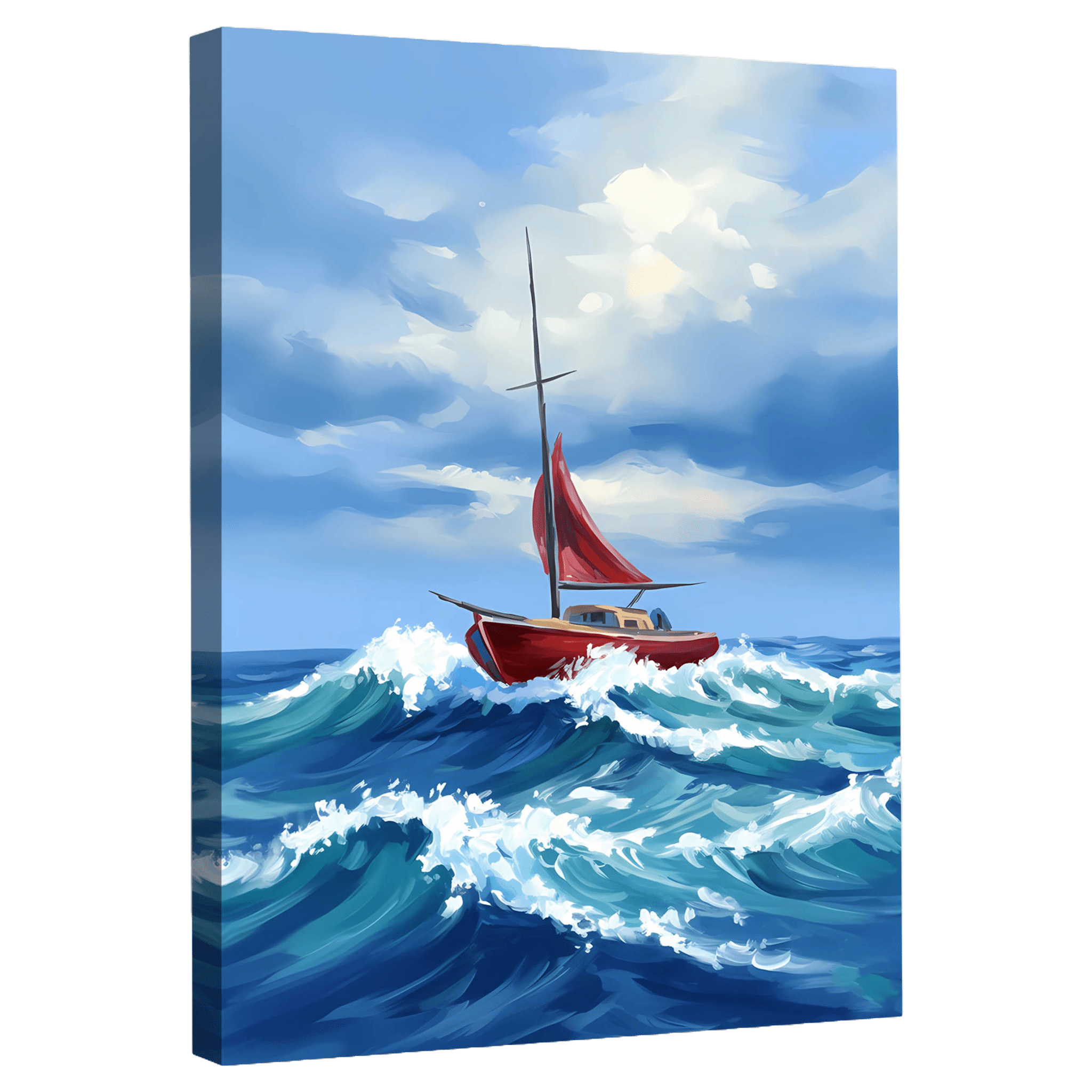 Tableau Abstrait Bateau - La Maison Du Tableau