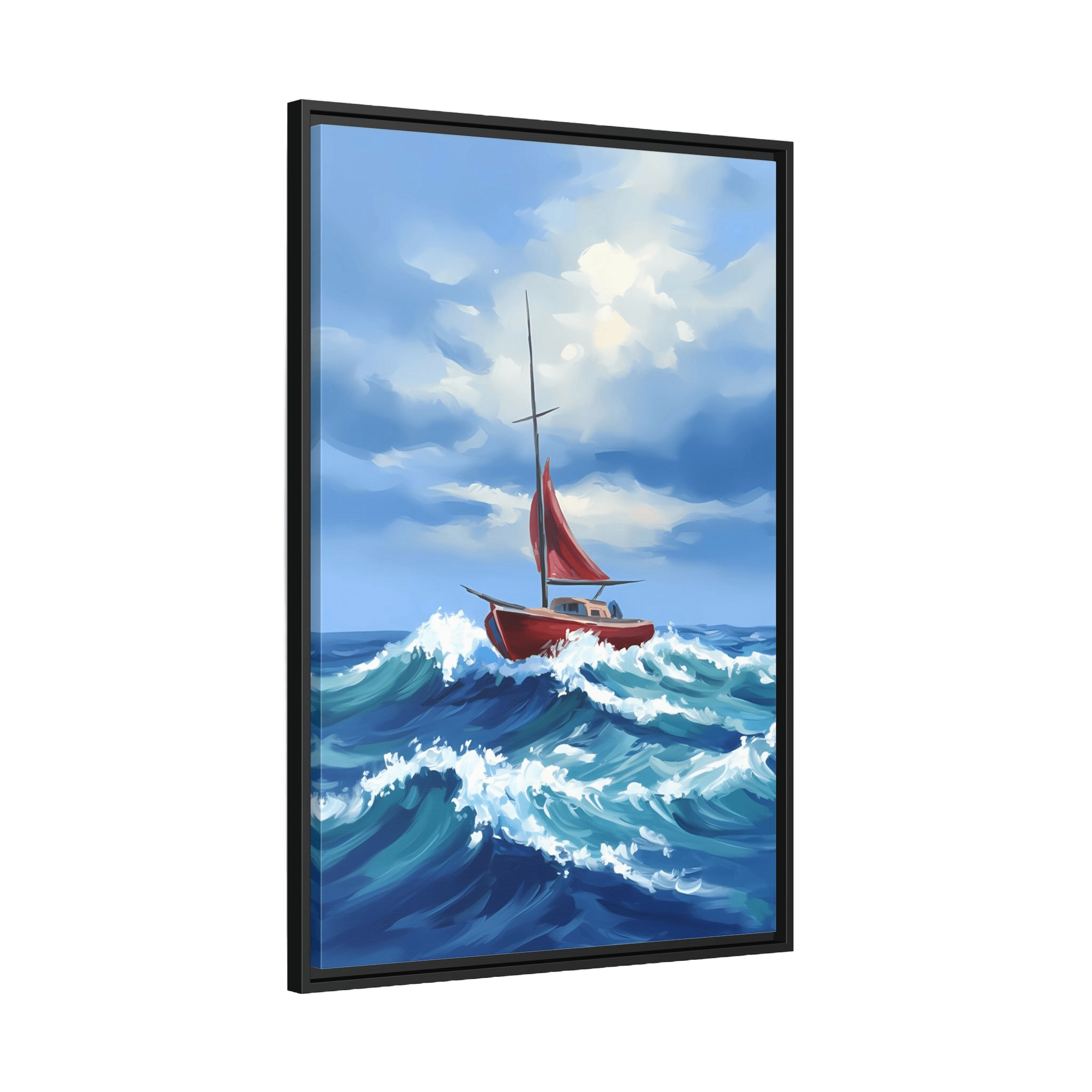 Tableau Abstrait Bateau - La Maison Du Tableau