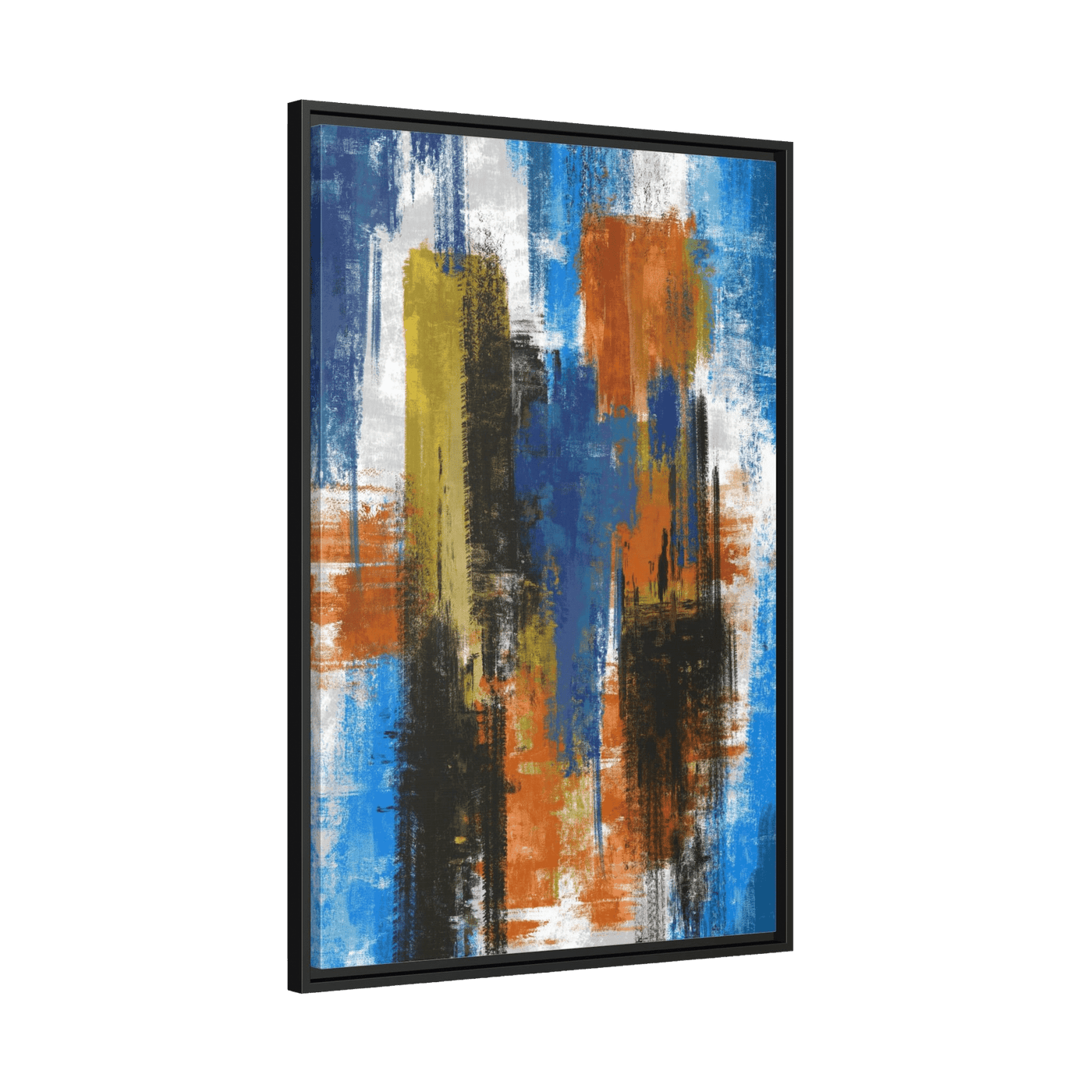 Tableau Abstrait Bleu Moderne