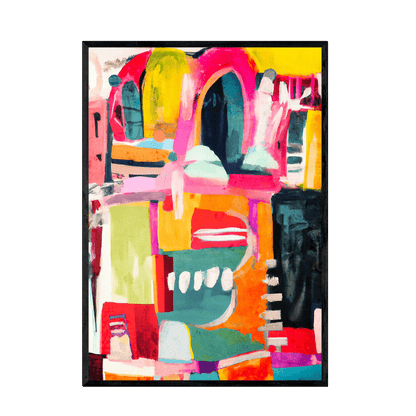 Tableau Abstrait Coloré - La Maison Du Tableau