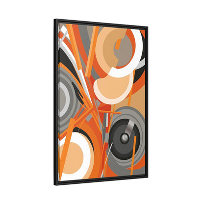 Tableau Abstrait Contemporain Orange - La Maison Du Tableau