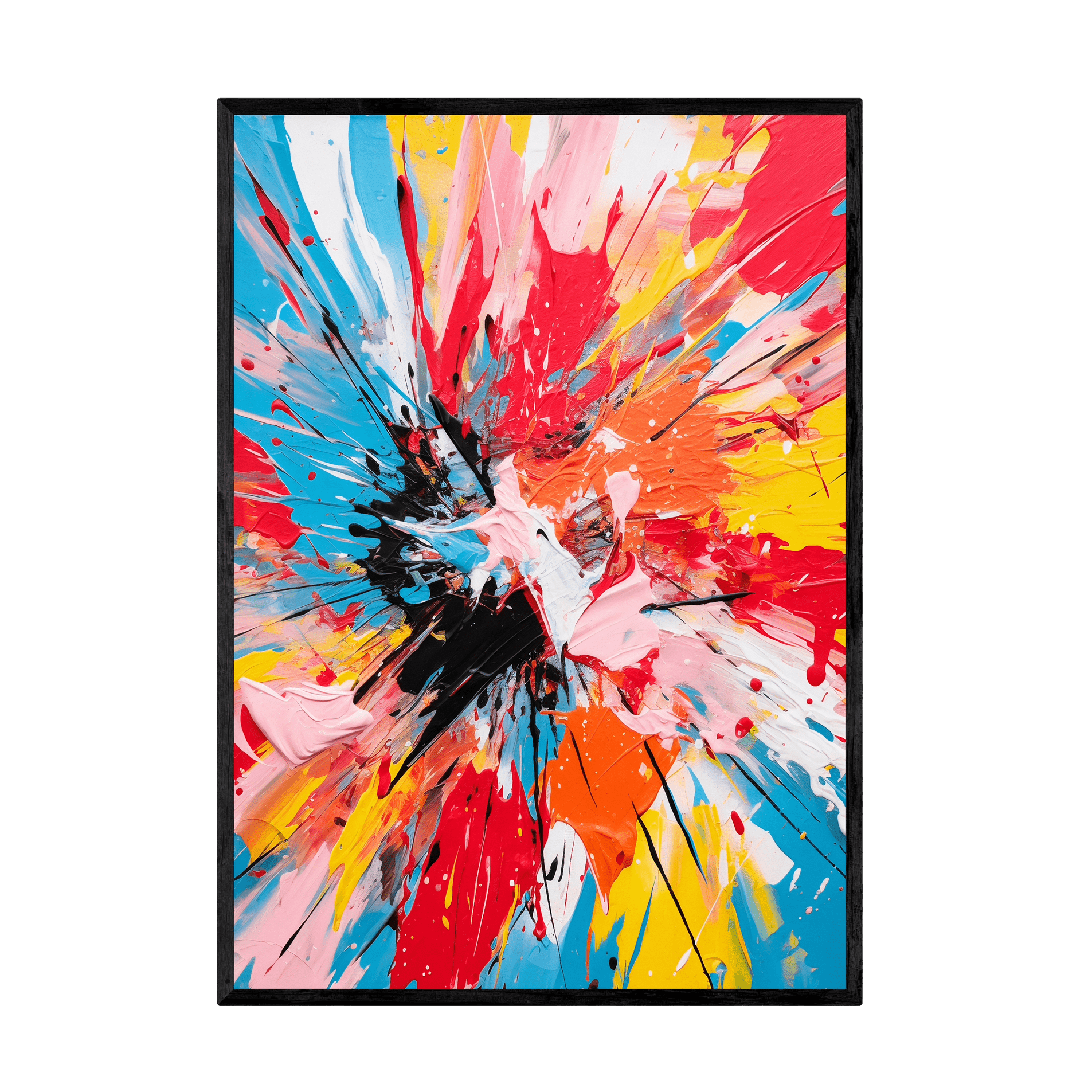 Tableau Abstrait Couleur - La Maison Du Tableau