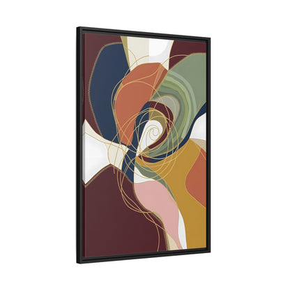 Tableau Abstrait Couleurs Chaudes - La Maison Du Tableau