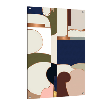 Tableau Abstrait Formes Organiques - La Maison Du Tableau