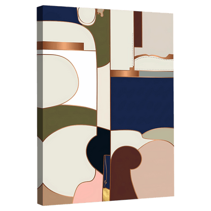 Tableau Abstrait Formes Organiques - La Maison Du Tableau