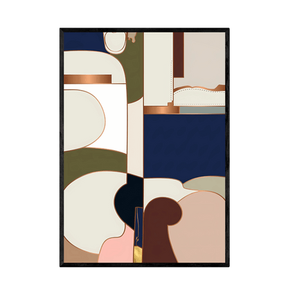 Tableau Abstrait Formes Organiques - La Maison Du Tableau
