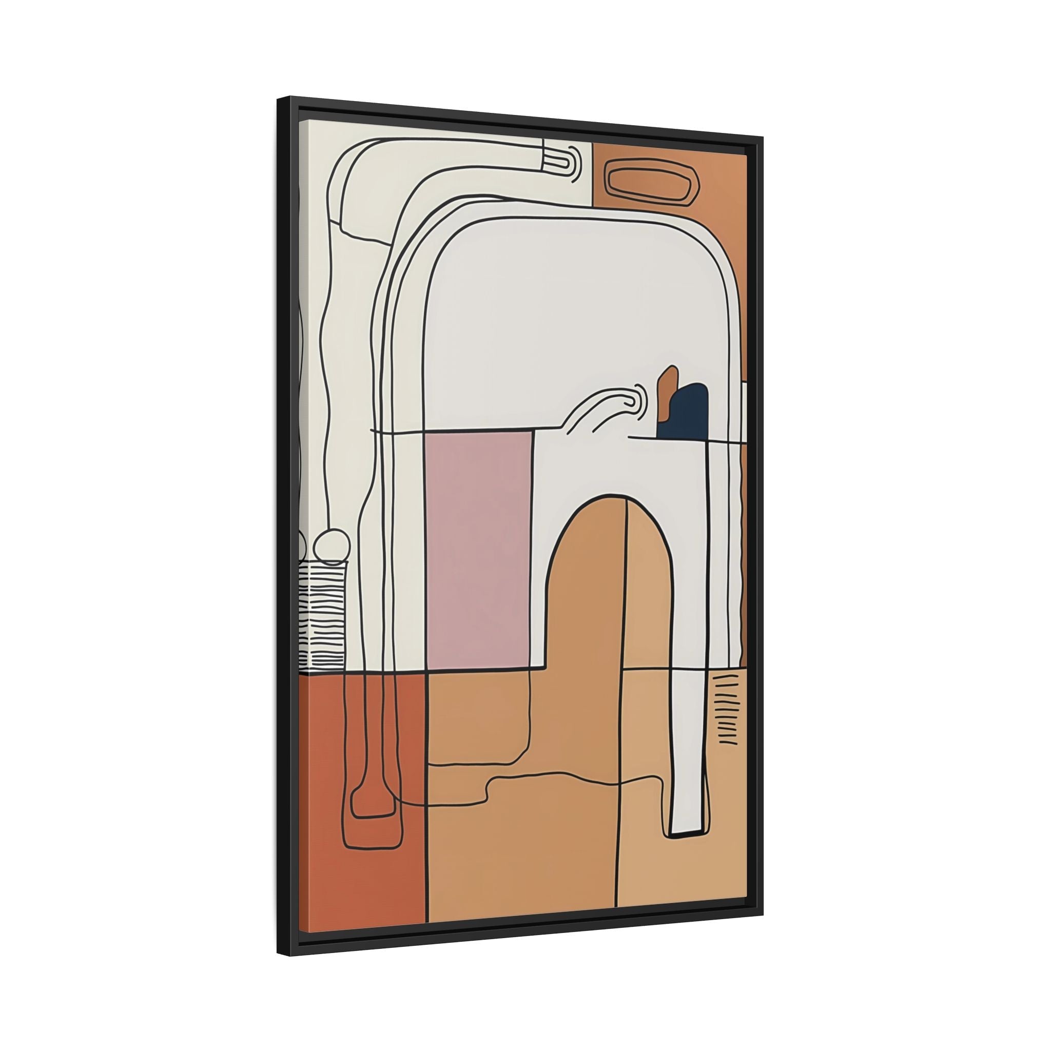 Tableau Abstrait Lignes Épurées - La Maison Du Tableau