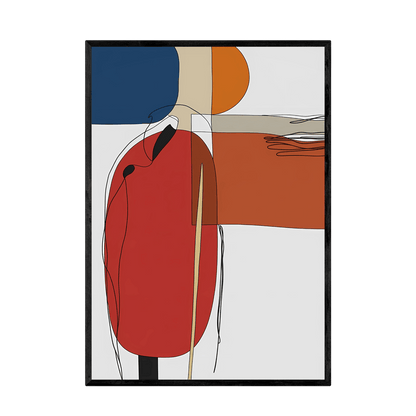 Tableau Abstrait Lignes Fines - La Maison Du Tableau