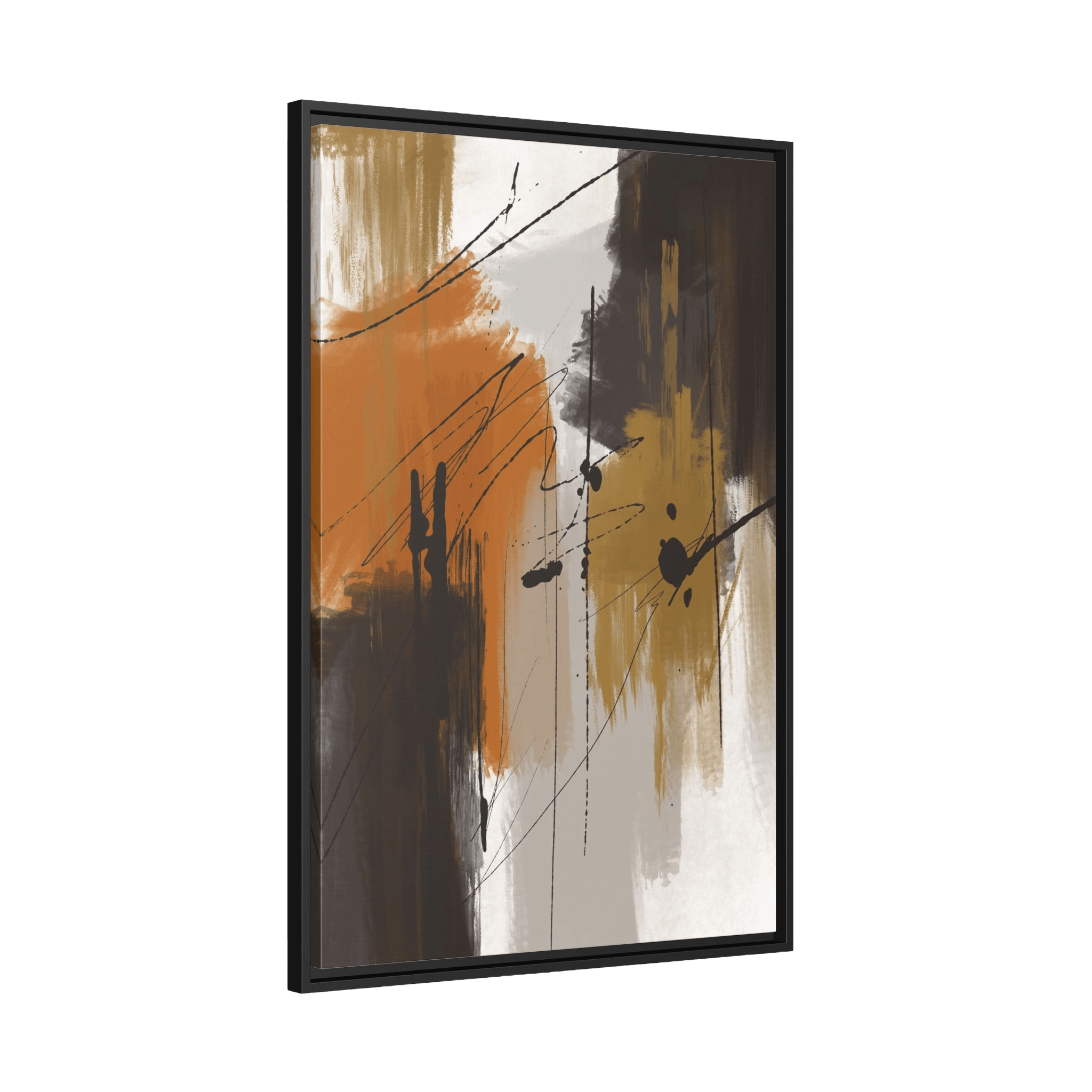 Tableau Abstrait Marron - La Maison Du Tableau