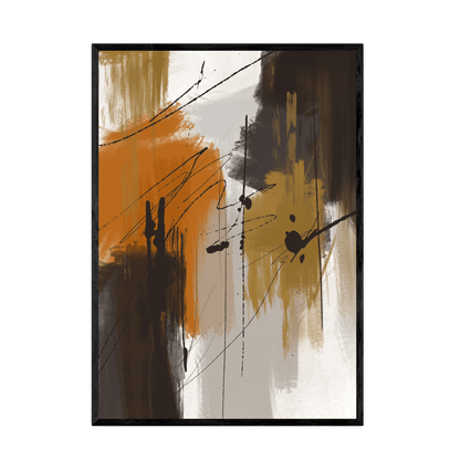 Tableau Abstrait Marron - La Maison Du Tableau