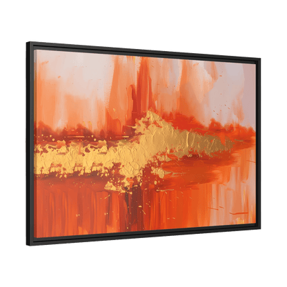 Tableau Abstrait Orange - La Maison Du Tableau