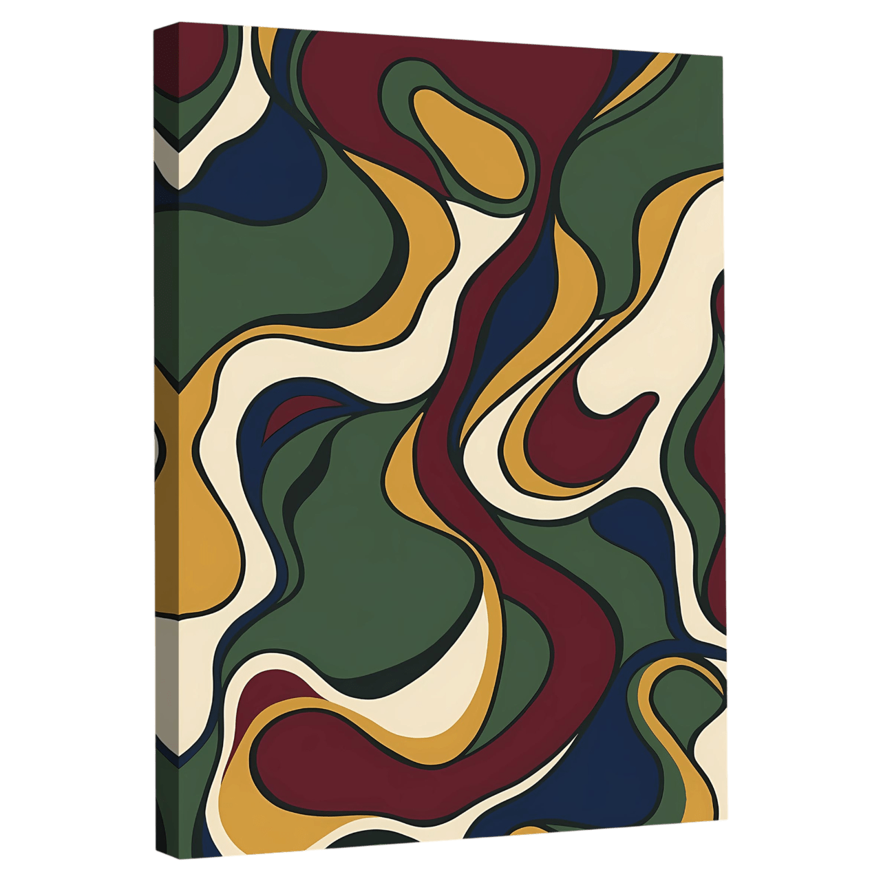 Tableau Abstrait Rétro - La Maison Du Tableau