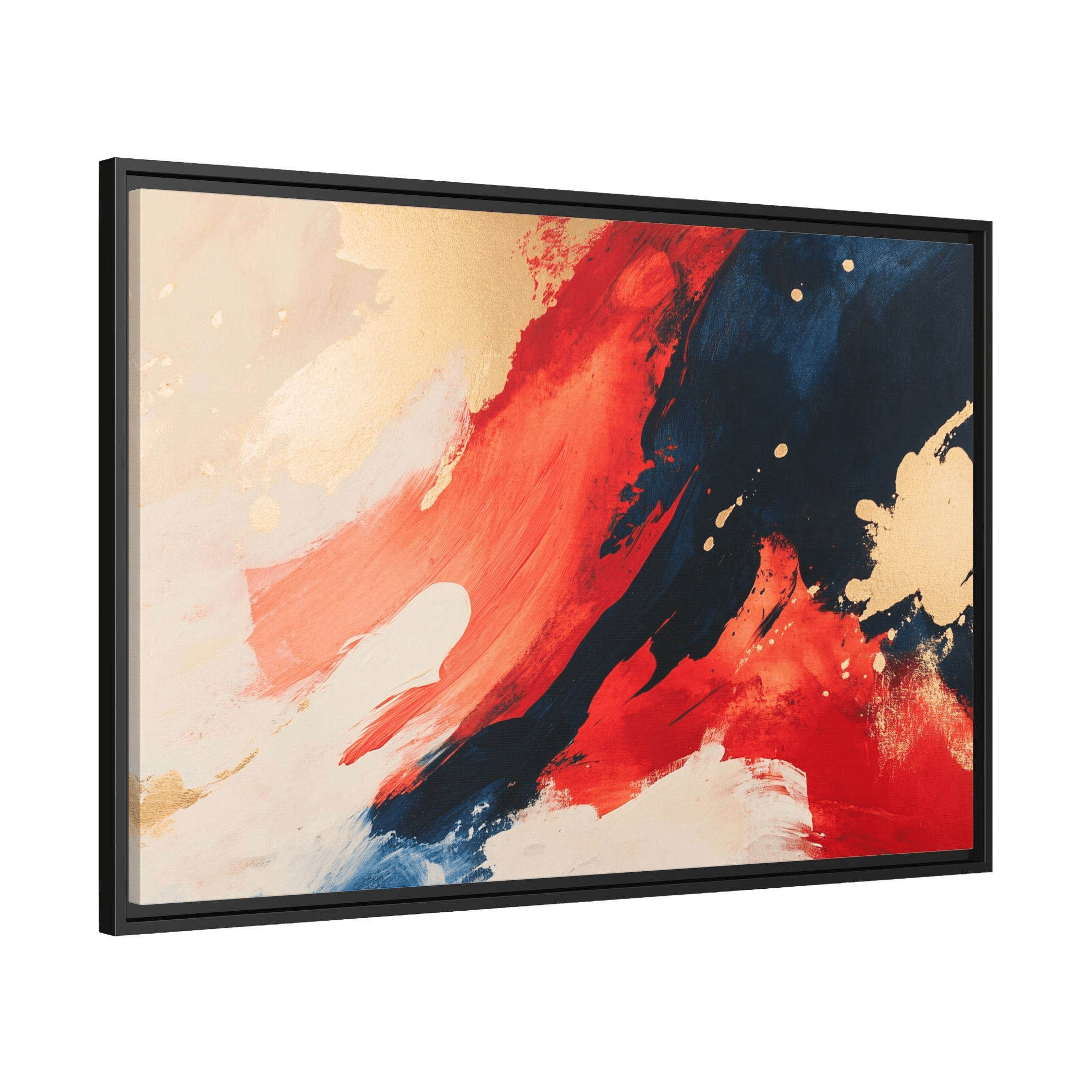 Tableau Abstrait Rouge - La Maison Du Tableau