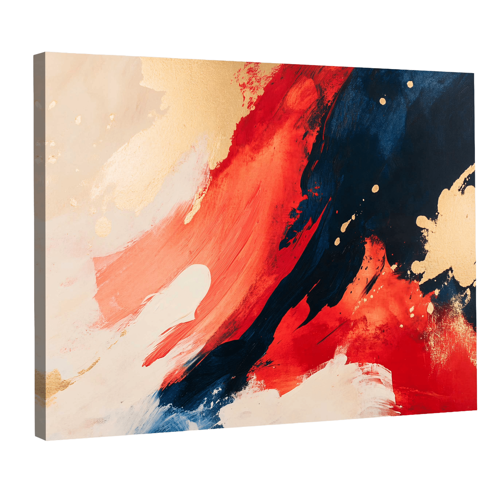 Tableau Abstrait Rouge - La Maison Du Tableau