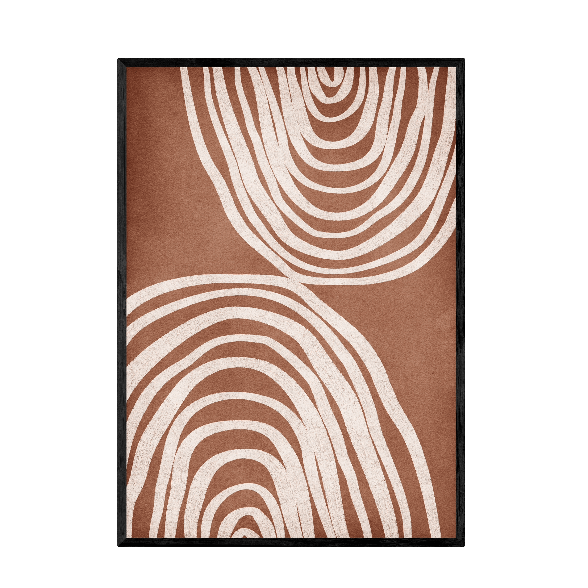 Tableau Abstrait Terracotta - La Maison Du Tableau