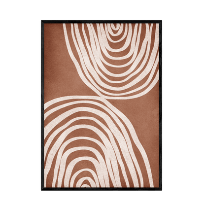 Tableau Abstrait Terracotta - La Maison Du Tableau