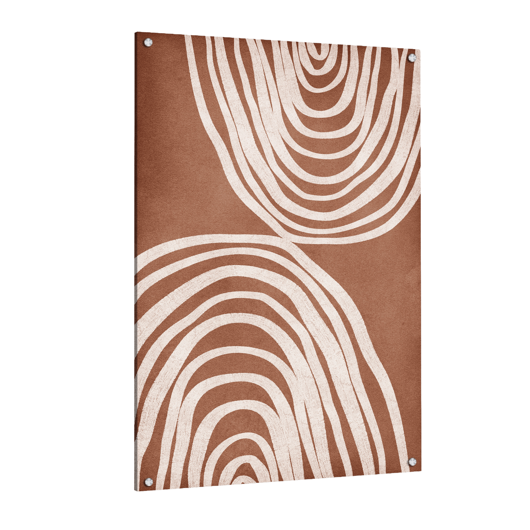 Tableau Abstrait Terracotta - La Maison Du Tableau