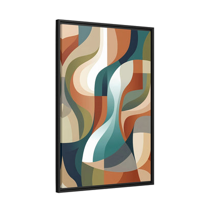 Tableau Abstrait Vagues Fluides - La Maison Du Tableau