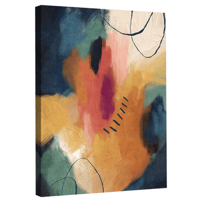 Tableau Art Abstrait Coloré - La Maison Du Tableau