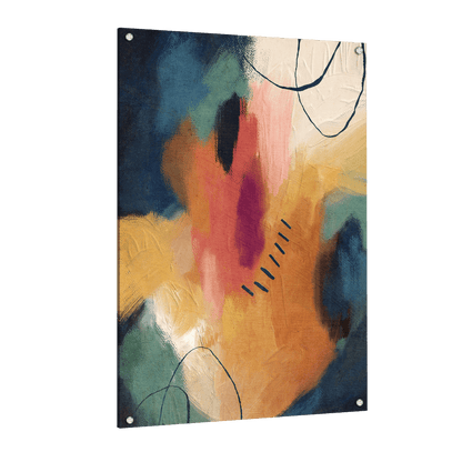 Tableau Art Abstrait Coloré - La Maison Du Tableau