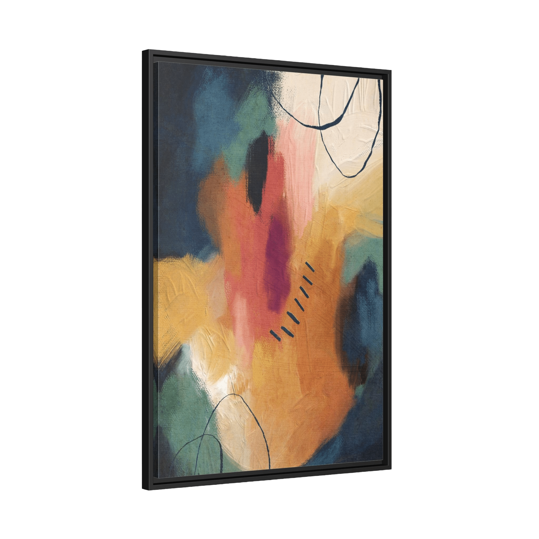 Tableau Art Abstrait Coloré - La Maison Du Tableau