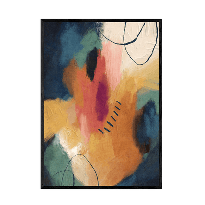 Tableau Art Abstrait Coloré - La Maison Du Tableau