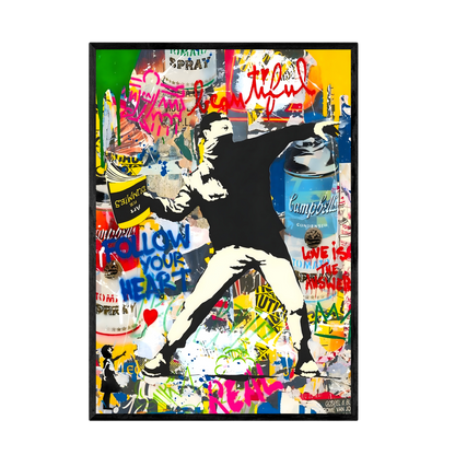 Tableau Banksy Graffiti - La Maison Du Tableau