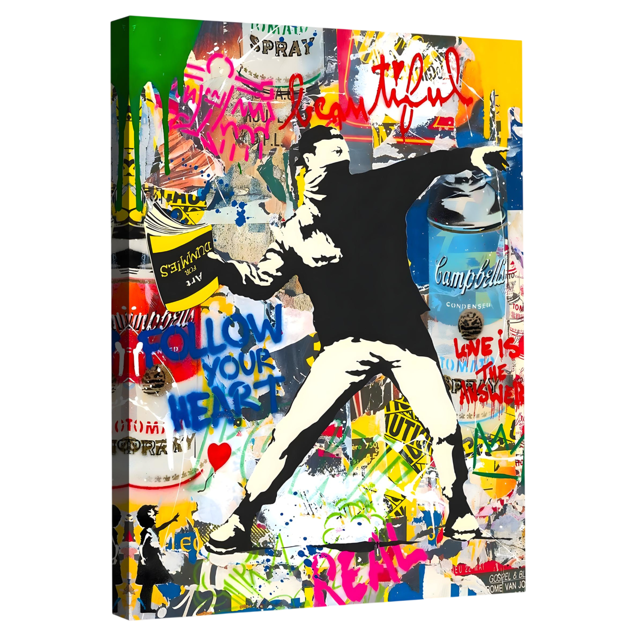 Tableau Banksy Graffiti - La Maison Du Tableau