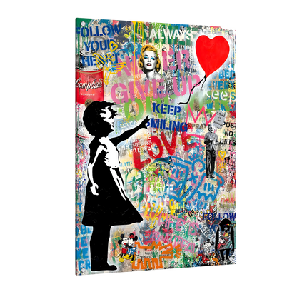 Tableau Banksy La Petite Fille Au Ballon - La Maison Du Tableau