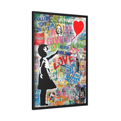 Tableau Banksy La Petite Fille Au Ballon - La Maison Du Tableau