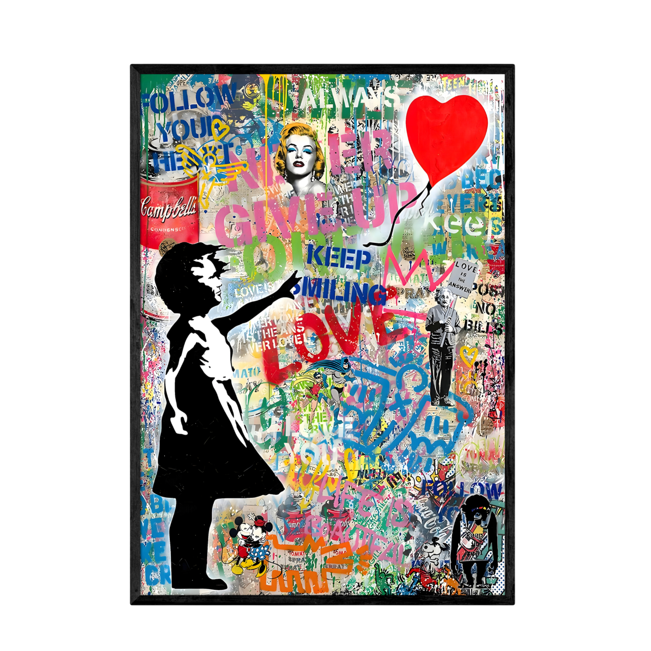 Tableau Banksy La Petite Fille Au Ballon - La Maison Du Tableau