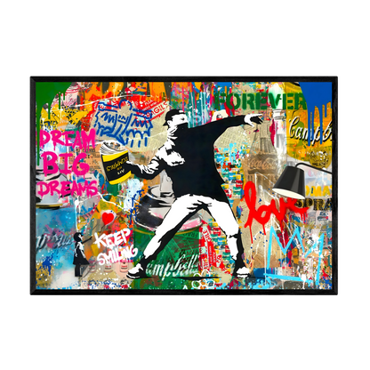 Tableau Banksy Street Art - La Maison Du Tableau