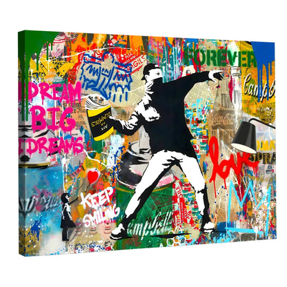 Tableau Banksy Street Art - La Maison Du Tableau