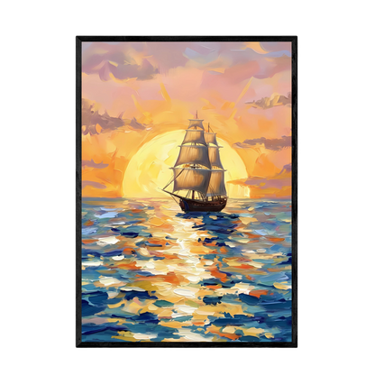 Tableau Bateau Abstrait - La Maison Du Tableau