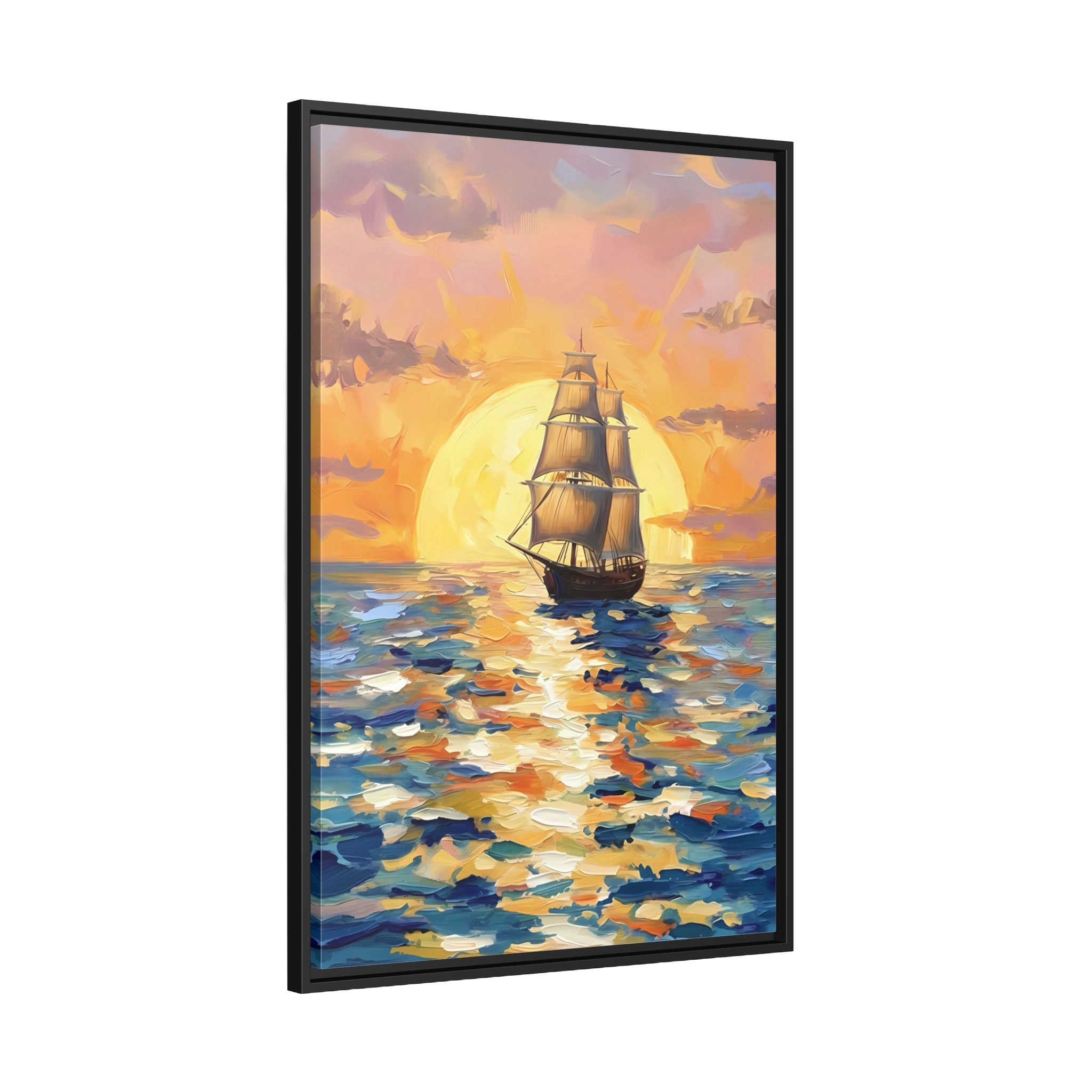 Tableau Bateau Abstrait - La Maison Du Tableau