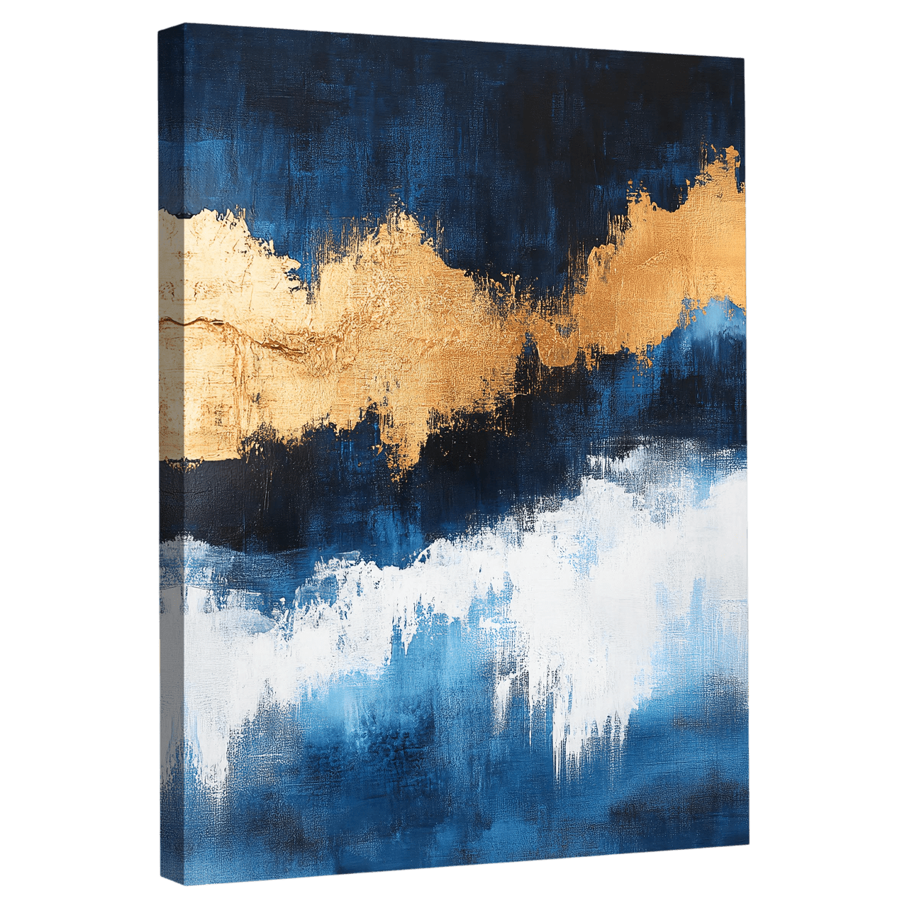 Tableau Bleu Abstrait - La Maison Du Tableau