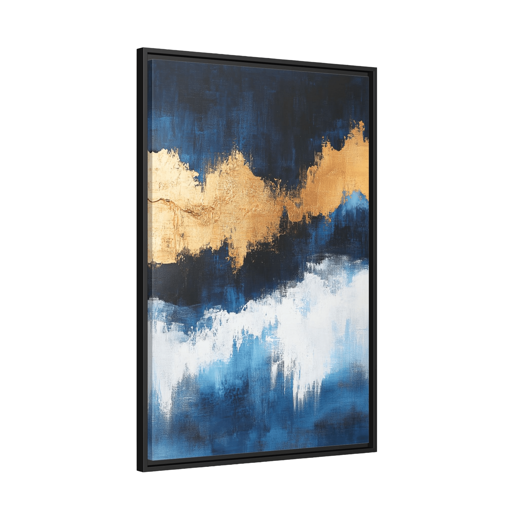 Tableau Bleu Abstrait - La Maison Du Tableau