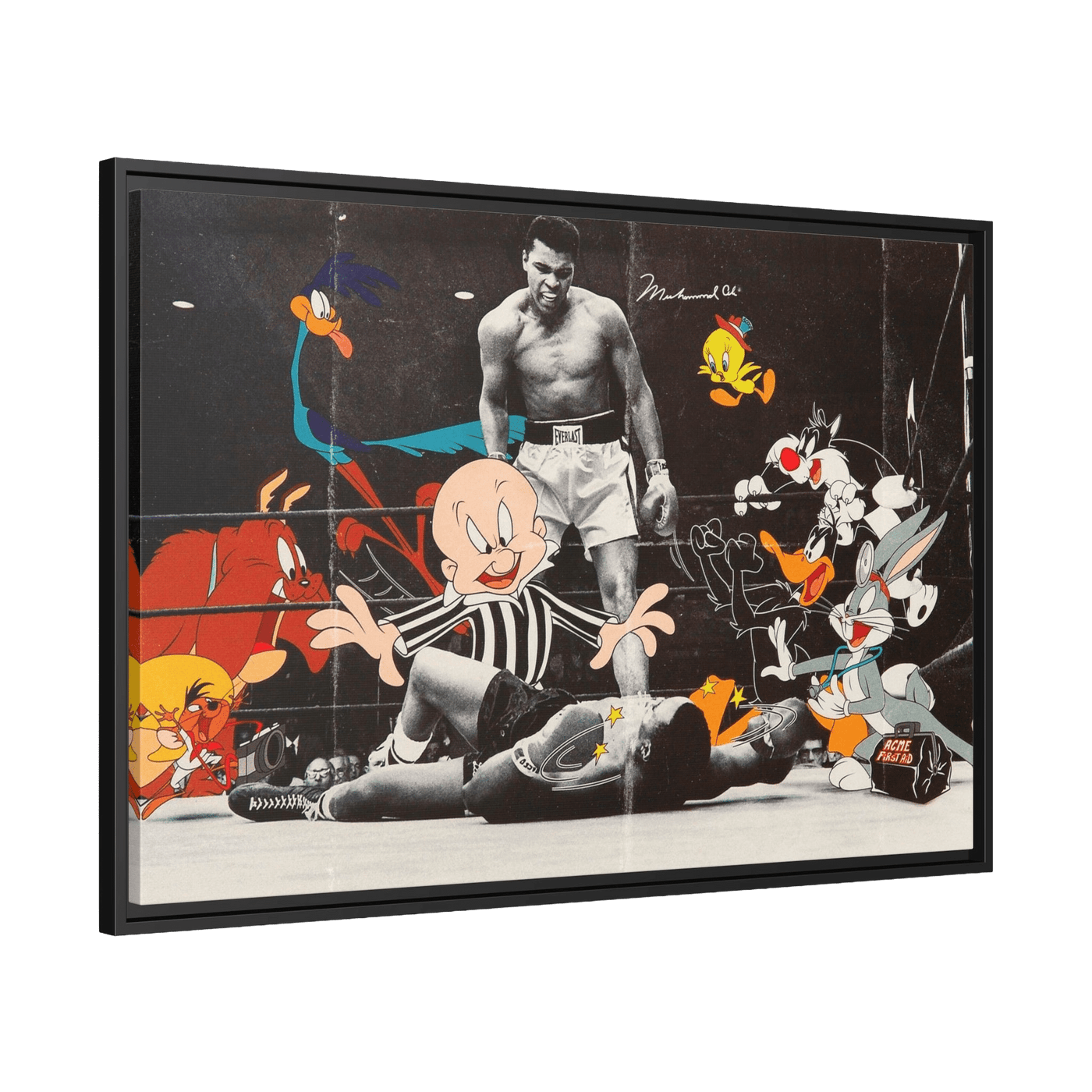 Tableau Cartoon Mohamed Ali