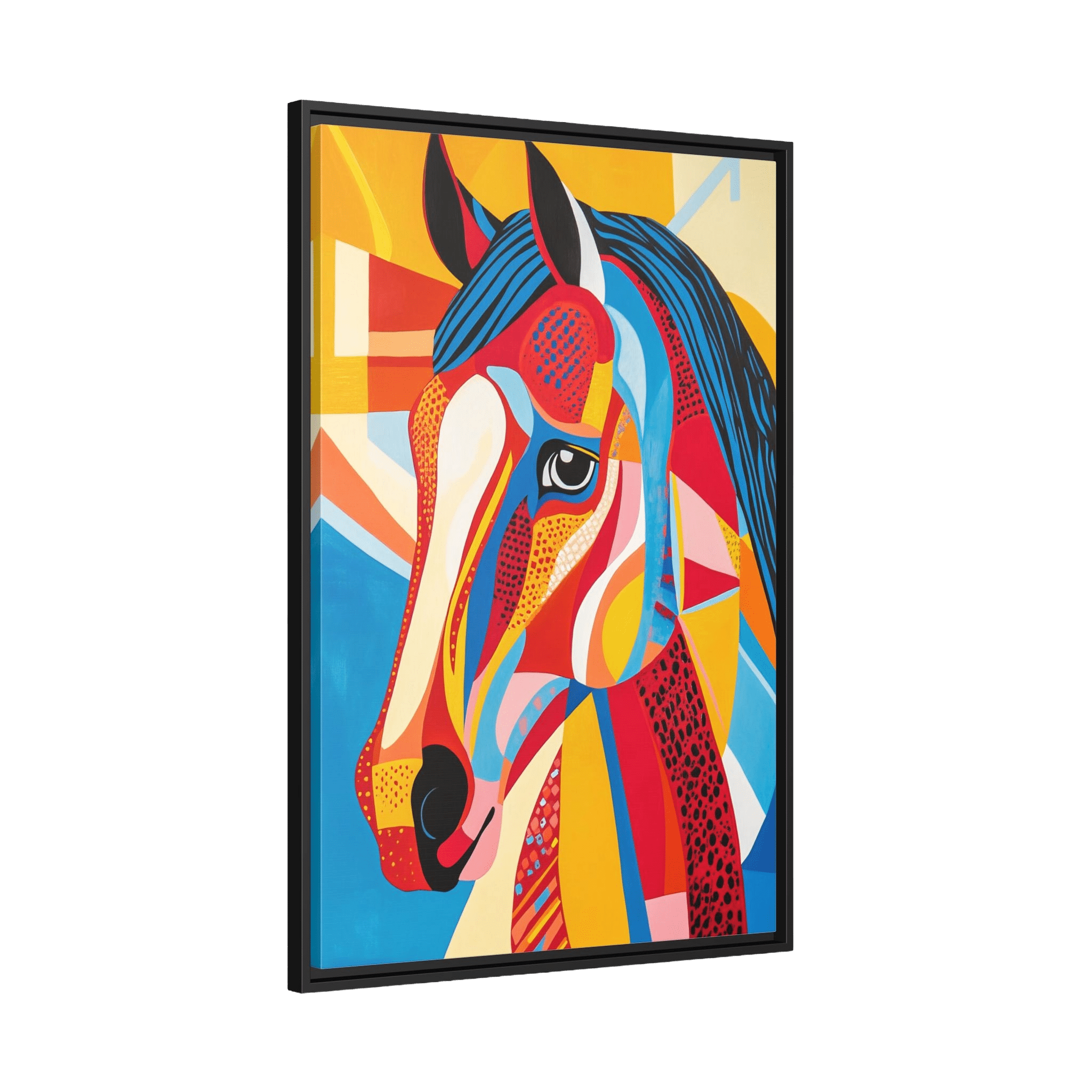 Tableau Cheval Abstrait - La Maison Du Tableau