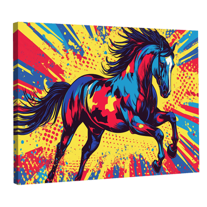 Tableau Cheval Pop Art - La Maison Du Tableau