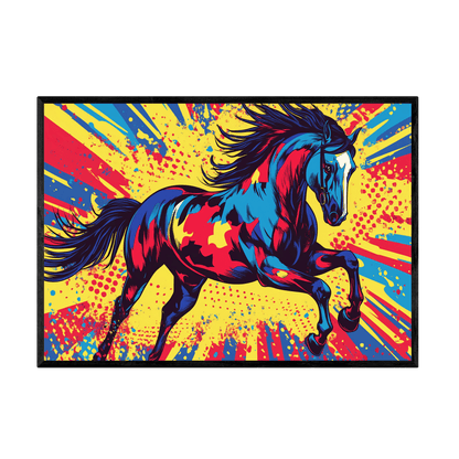 Tableau Cheval Pop Art - La Maison Du Tableau
