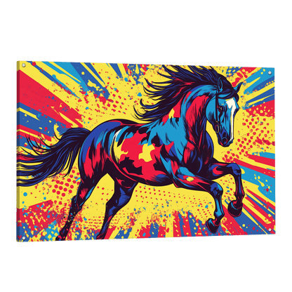 Tableau Cheval Pop Art - La Maison Du Tableau
