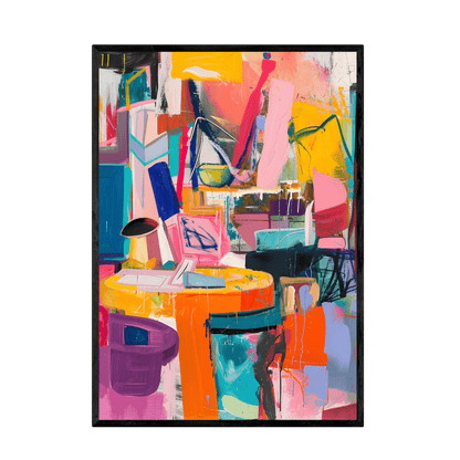 Tableau Coloré Abstrait - La Maison Du Tableau