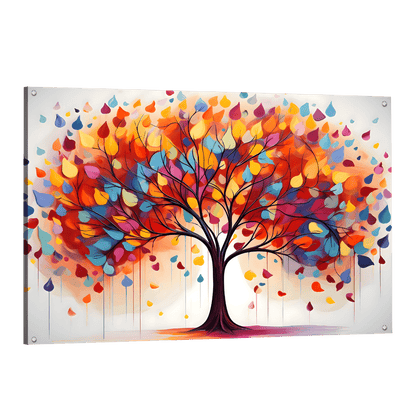 Tableau Coloré Arbre De Vie - La Maison Du Tableau