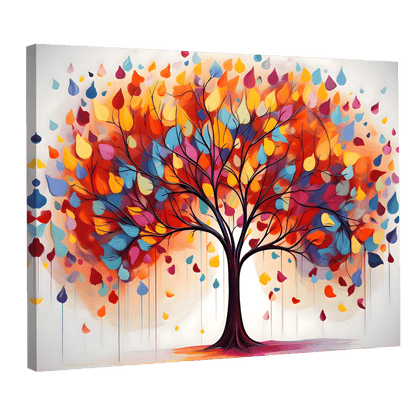 Tableau Coloré Arbre De Vie - La Maison Du Tableau